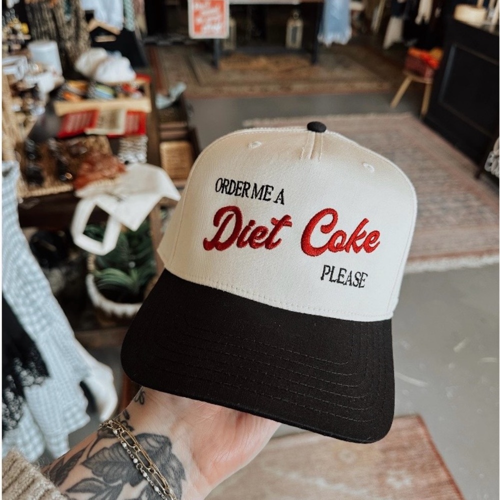 Order me a Diet Coke Please (hand embrodiery)